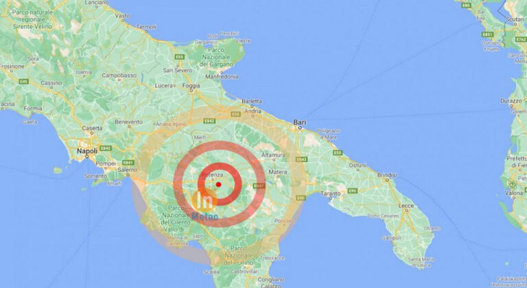 Terremoto avvertito tra Basilicata e Puglia, paura a Potenza e Altamura