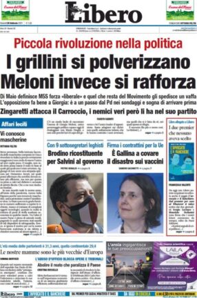 La rassegna stampa dei quotidiani di oggi, venerdì 26 febbraio 2021