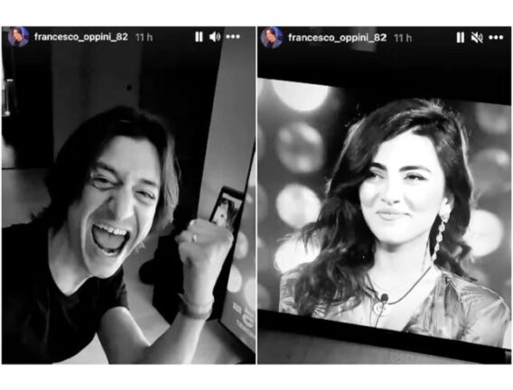 Francesco Oppini pazzo di gioia per l’eliminazione di Giulia Salemi