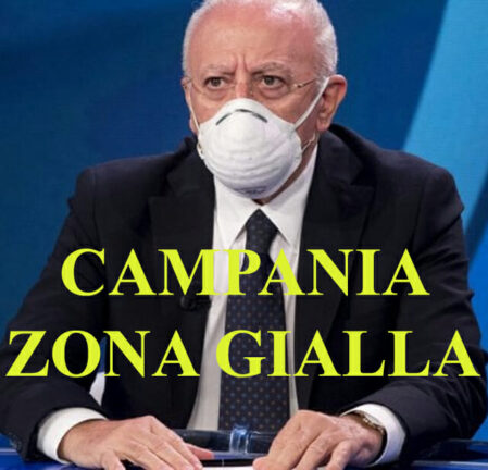 Confermata la zona gialla per la Campania per la prossima settimana
