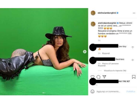 Elettra Lamborghini stuzzica i fan: il rebus lascia senza parole
