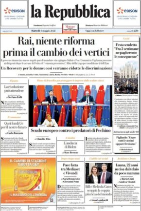 La rassegna stampa dei quotidiani di oggi, martedì 4 maggio 2021