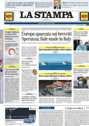 La rassegna stampa dei quotidiani di oggi, venerdì 7 maggio 2021
