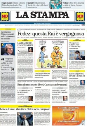 La rassegna stampa dei quotidiani di oggi, lunedì 3 maggio 2021