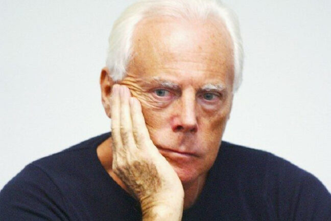 Giorgio Armani finisce in ospedale per un incidente
