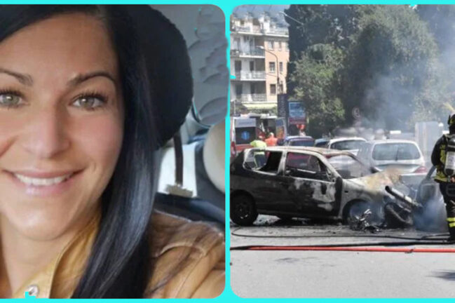 Auto travolge scooter, i mezzi prendono fuoco: muore donna di 36 anni
