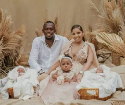 Il campione della velocità Usain Bolt è diventato papà di due gemelli