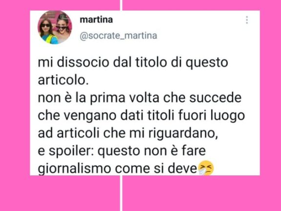 L’Inserto risponde a Martina Socrate: “non fermarti al titolo!”