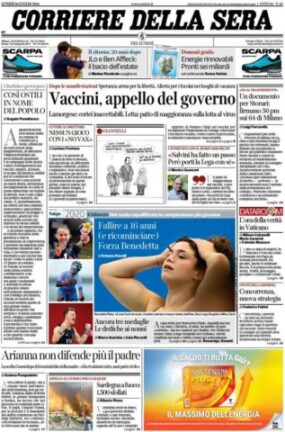 La rassegna stampa dei quotidiani di oggi, lunedì 26 luglio 2021