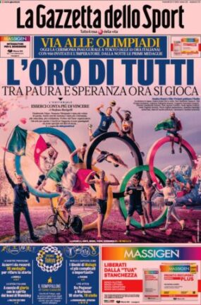 La rassegna stampa dei quotidiani di oggi, venerdì 23 luglio 2021