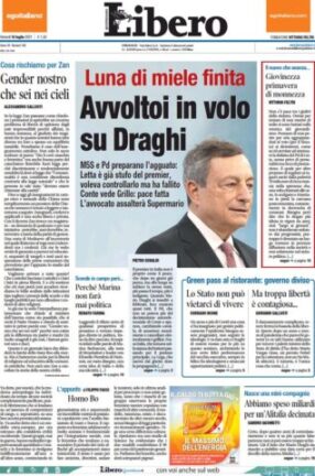 La rassegna stampa dei quotidiani di oggi, venerdì 16 luglio 2021