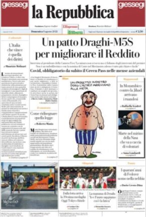 Rassegna stampa di oggi, domenica 8 agosto 2021