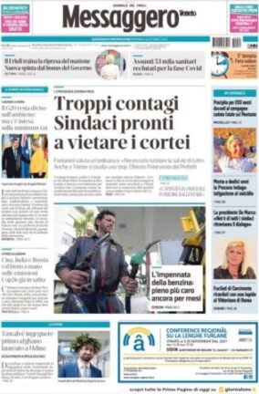 Rassegna stampa dei quotidiani di oggi 31 ottobre 2021