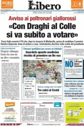 Rassegna stampa dei quotidiani di oggi 5 dicembre 2021