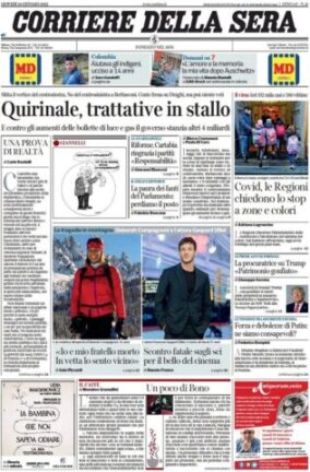Rassegna stampa di oggi 20 gennaio 2022