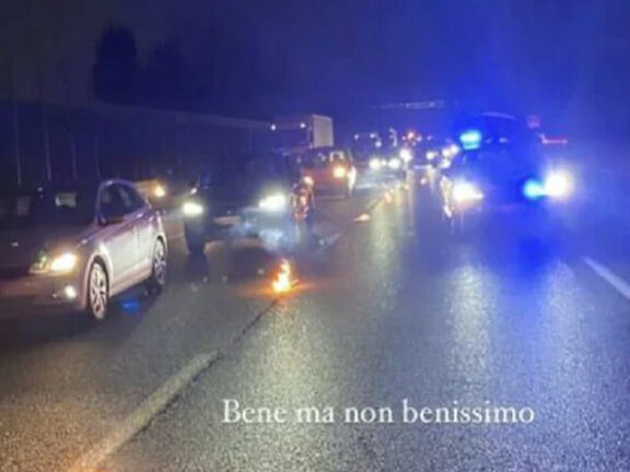 Fabrizio Corona coinvolto in incidente stradale A1