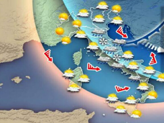 Meteo: in arrivo fronte freddo con vento e neve a quote basse