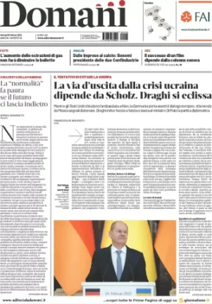 Rassegna stampa di oggi 15  febbraio 2022