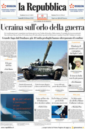 Rassegna stampa di oggi 21 febbraio 2022