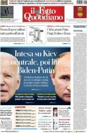 Rassegna stampa di oggi 17 marzo 2022