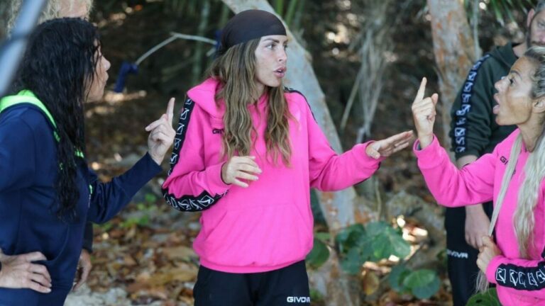 Isola dei Famosi, Clemente e Lura litigano con i Tavassi, urla e spintoni