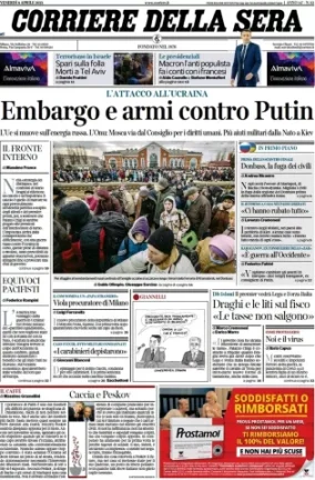 Rassegna stampa di oggi 8 aprile 2022