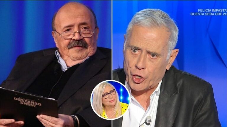 Domenica In succede di tutto. Teocoli attacca e Costanzo chiama in diretta