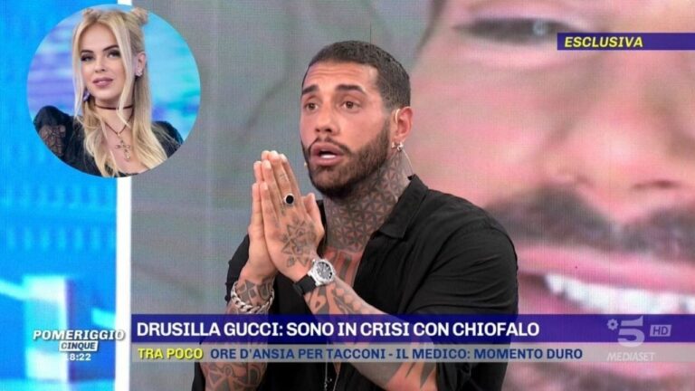 Francesco Chiofalo disperato appello in tv a Drusilla