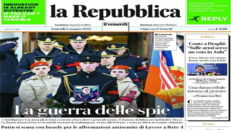 Rassegna stampa di oggi 6 maggio 2022