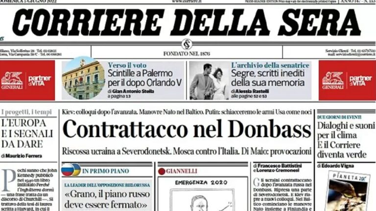 Rassegna stampa di oggi 5 giugno 2022