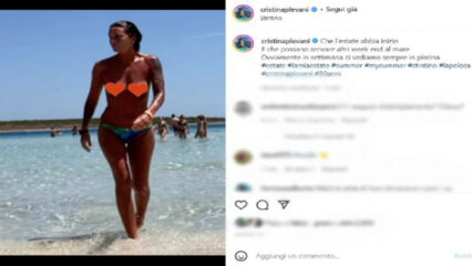 Cristina Plevani e il topless caldo bollente