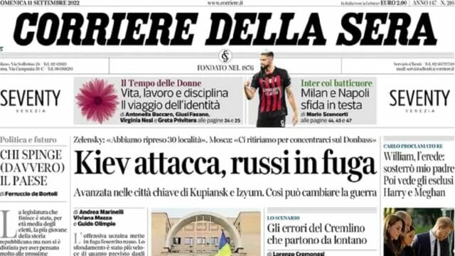 Rassegna stampa di oggi 11 settembre 2022