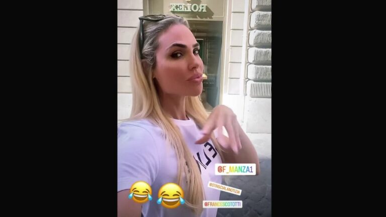 Ilary Blasi sfotte Totti, la storia su IG è virale