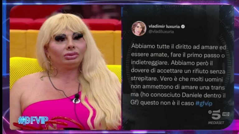 Elenoire Ferruzzi messa alle strette. Interviene Luxuria