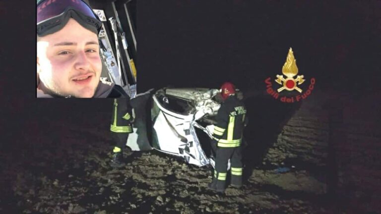 Cuoco 22enne muore sbalzato dall’auto