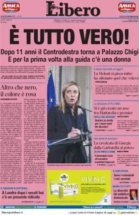 Rassegna stampa di oggi 22 ottobre 2022