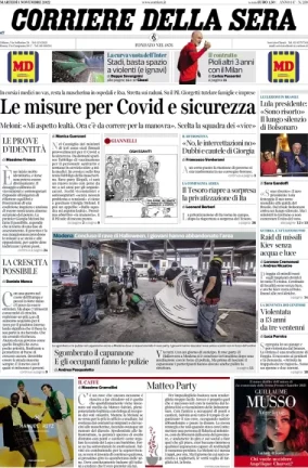 Rassegna stampa di oggi 1° novembre 2022