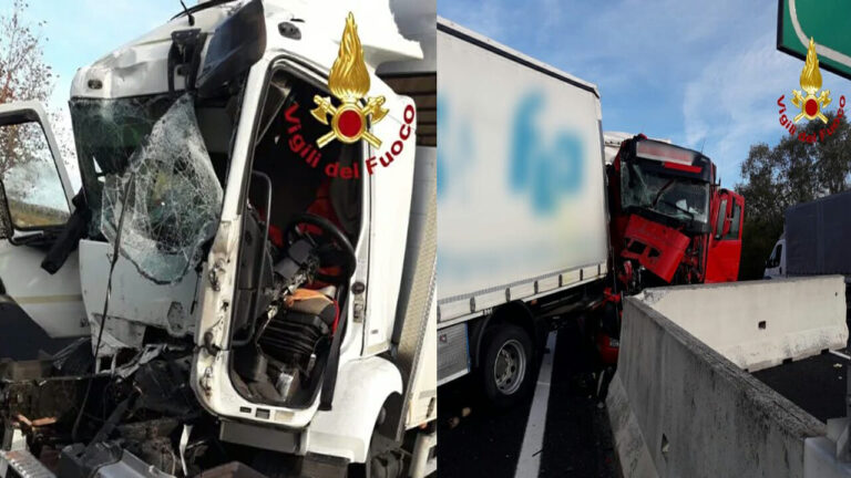 Autostrada A4 chiusa per incidente fra 5 Tir