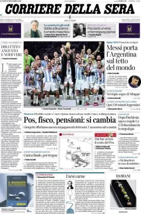 Rassegna stampa di oggi 19 dicembre 2022
