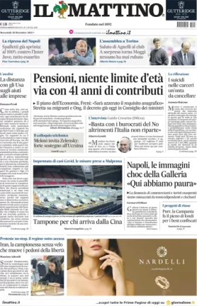 Rassegna stampa di oggi 28 dicembre 2022