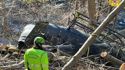 Elicottero caduto nel Biellese, morto il pilota