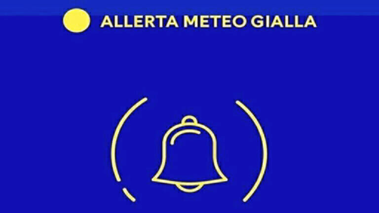 Allerta meteo gialla domani 20 marzo per maltempo con temporali