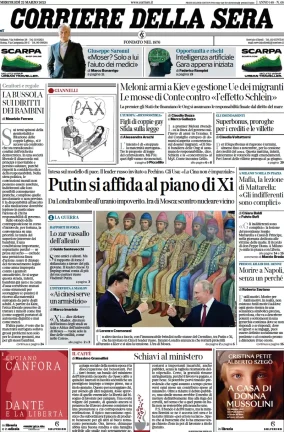 Rassegna stampa di oggi 22marzo 2023