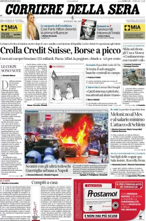 Rassegna stampa di oggi 16 marzo 2023