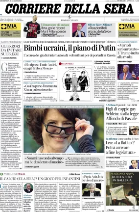 Rassegna stampa di oggi 19 marzo 2023