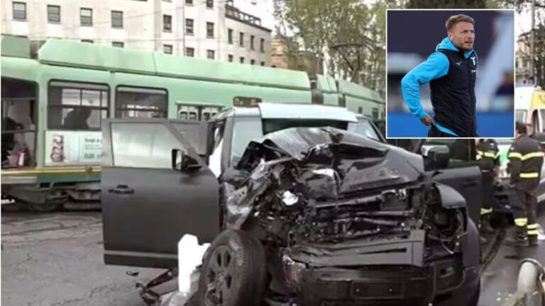 Ciro Immobile esce vivo da un terribile incidente stradale