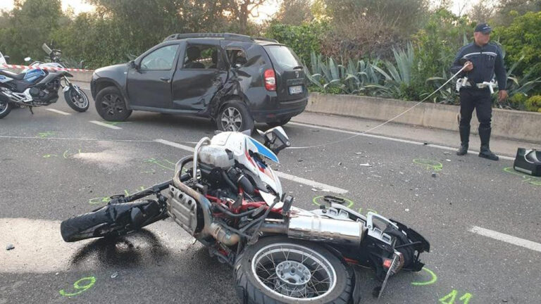 Sassari: 53enne motociclista morto nello schianto con un’auto