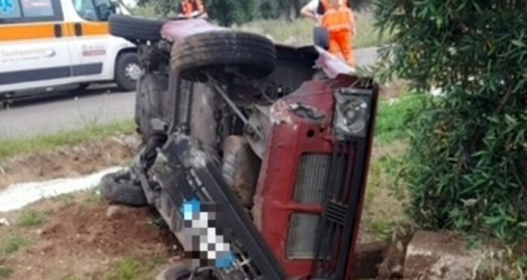 Massafra: incidente con l’auto, muore un uomo di 59 anni