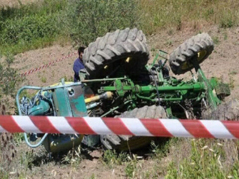 Sannio: trattore si ribalta morto uomo di 66 anni