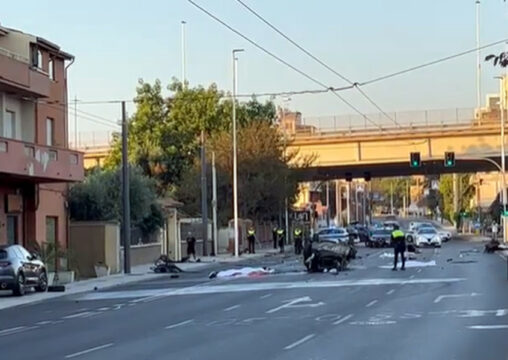 Cagliari, morti 4 giovanissimi e 2 feriti in incidente stradale